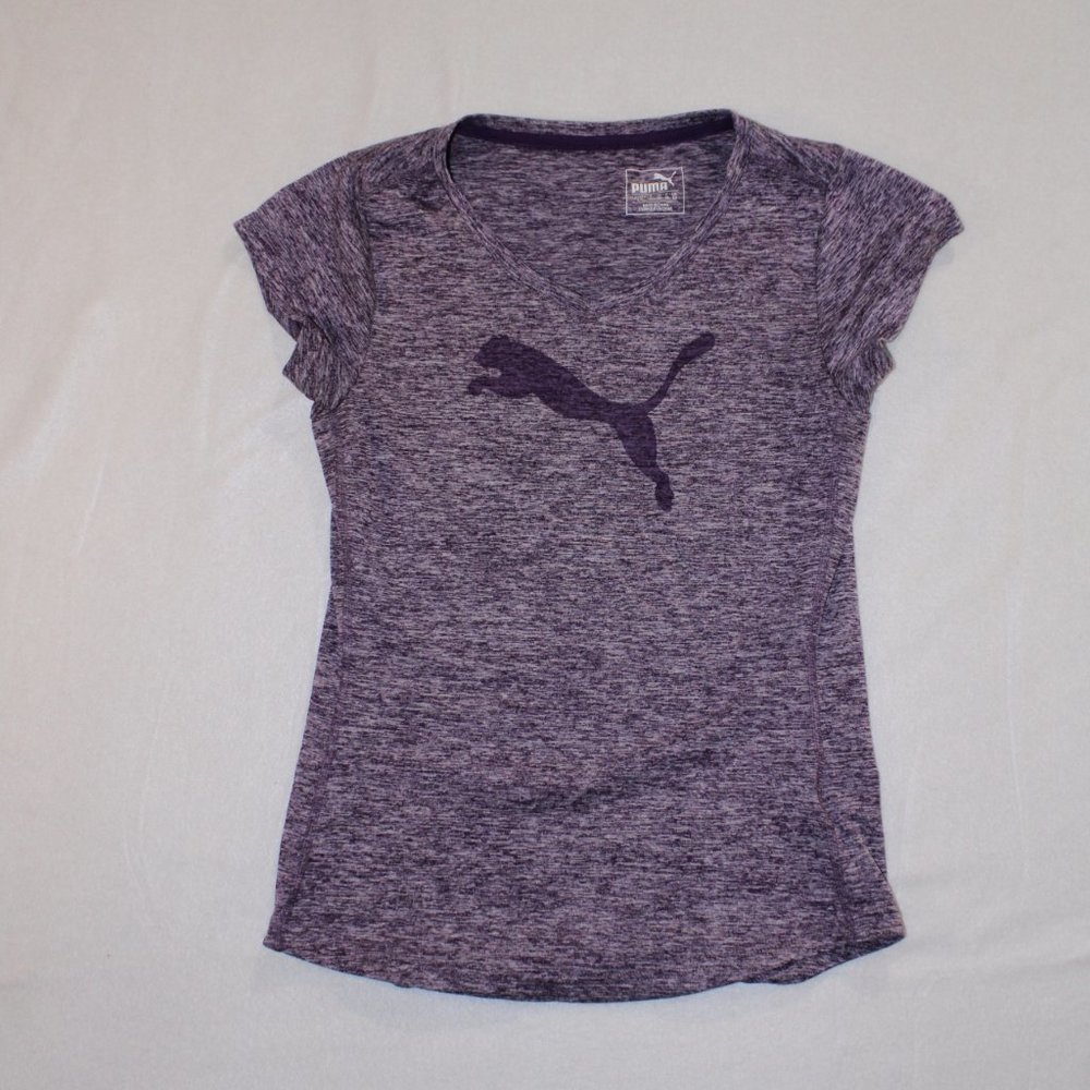 Puma womens purple v-neck Sz. small